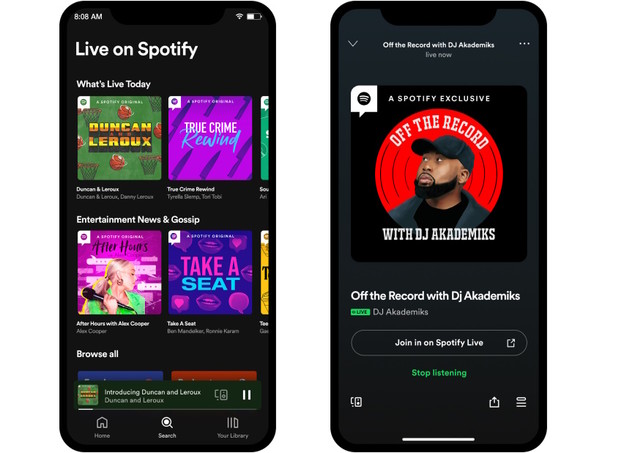 Spotify gasi Spotify Live aplikaciju