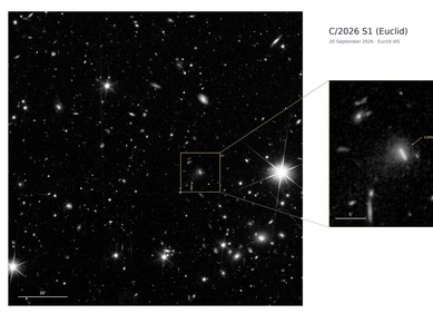 Svemirski teleskop Euclid otkrio novi komet Svemirski teleskop Euclid otkrio novi komet