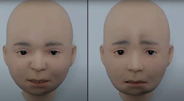 Video: Creepy beba robot s emocijama